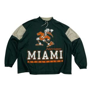 Vintage Miami Hurricanes Football NCAA University Sweater / Crewneck Size XL